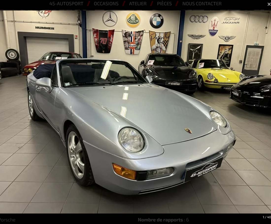 PORSCHE 968 3.0 240cv 1992 occasion