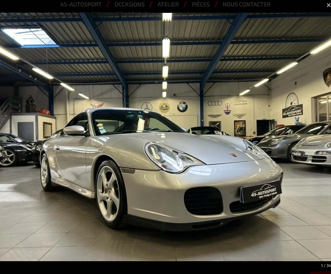 PORSCHE 996 Carrera 4S 320cv 2002 occasion