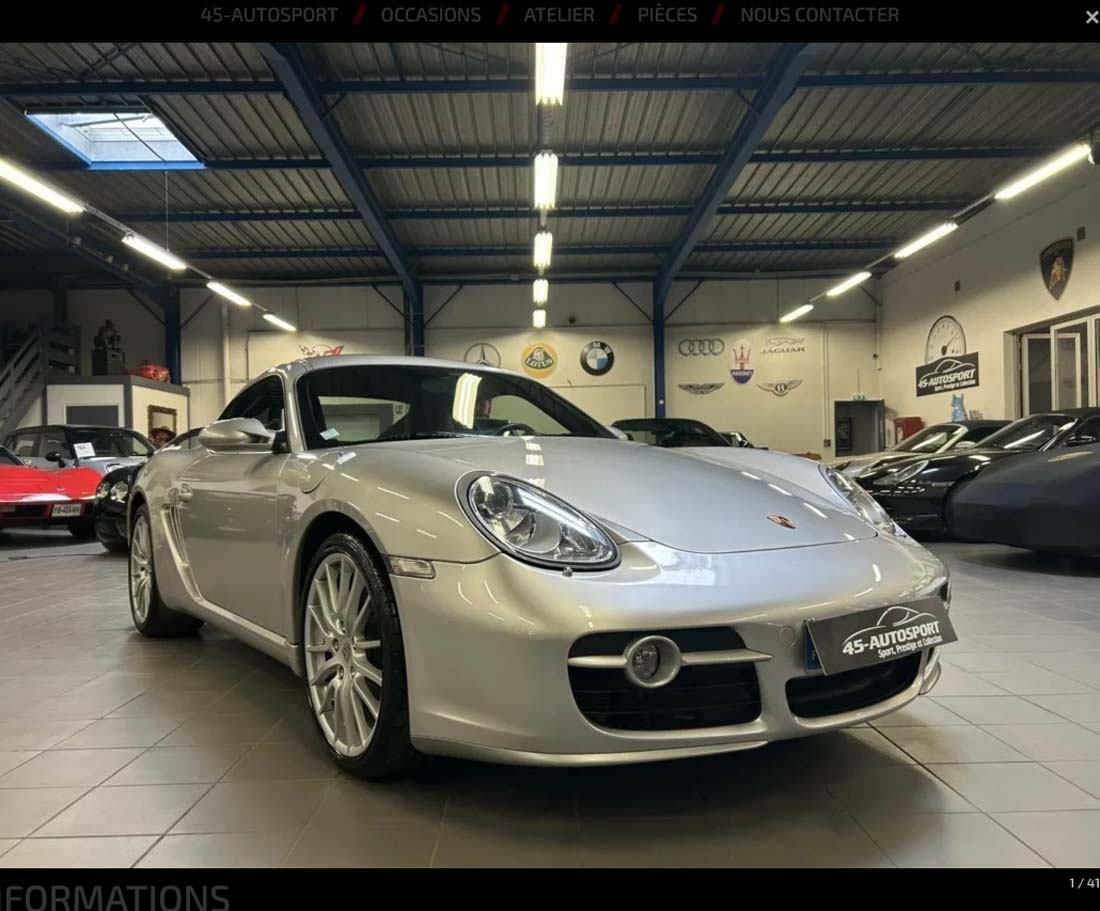 PORSCHE CAYMAN S 3.4 295cv 2007 occasion