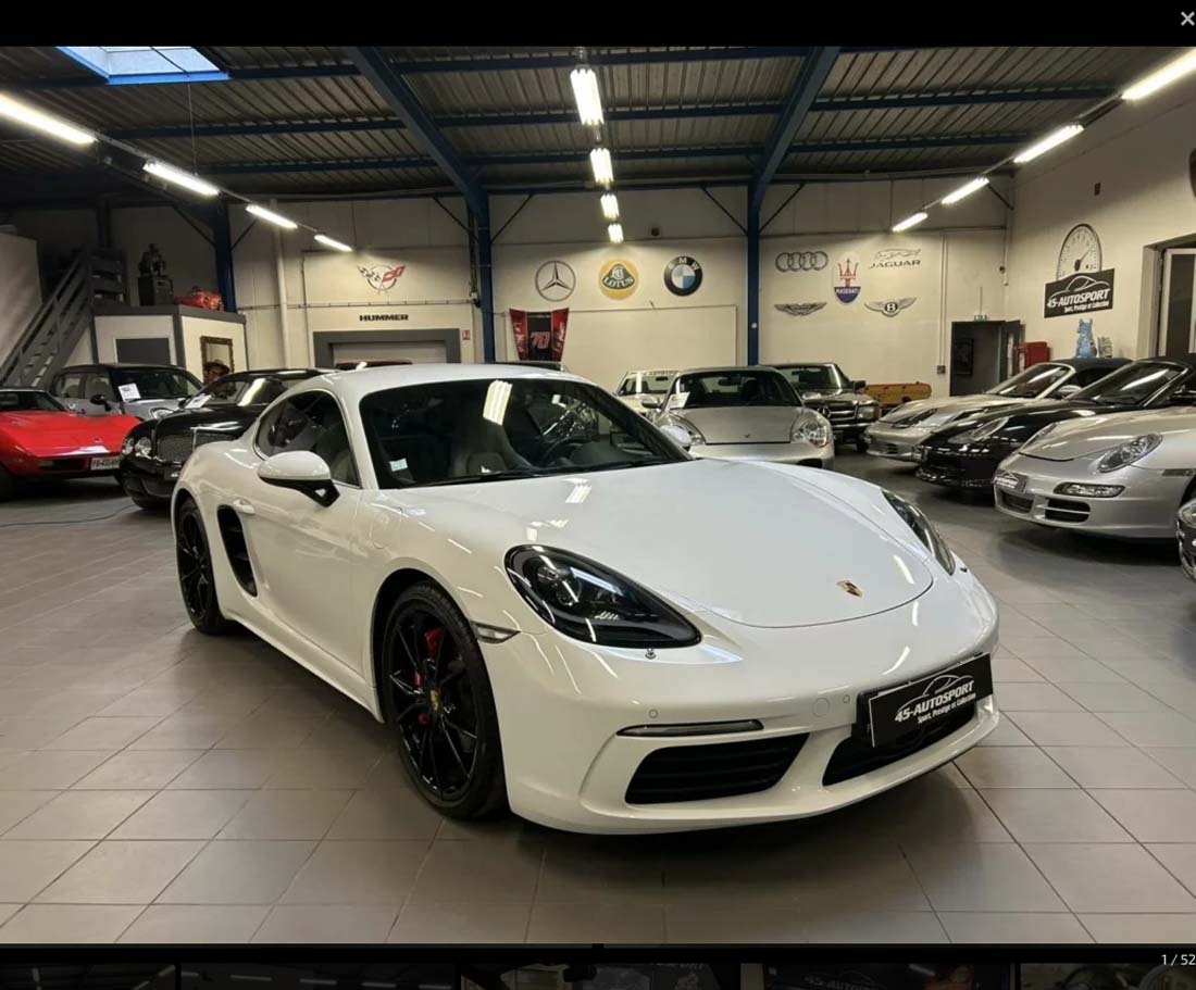 PORSCHE 718 CAYMAN S 2.5 350cv 2017 occasion