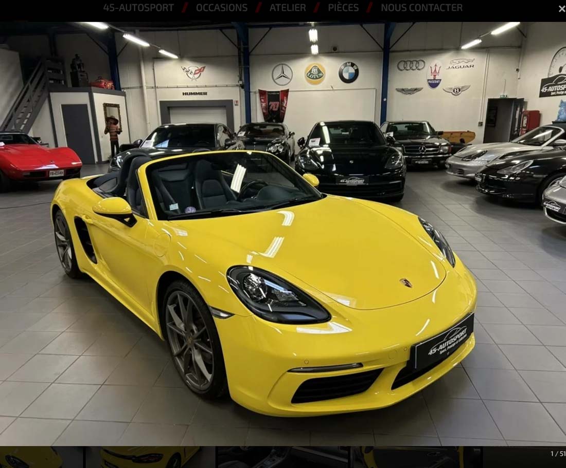 PORSCHE 718 BOXSTER 2.0 300cv 2017 occasion