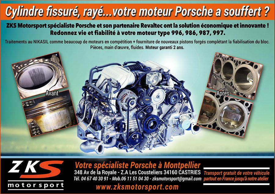 Restauration moteur Porsche Hérault - 34 - Réfection moteur Porsche